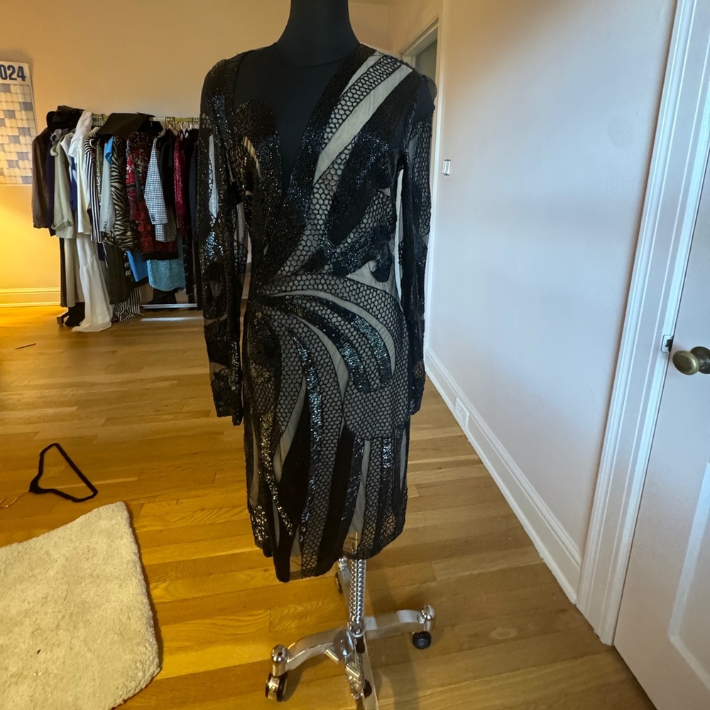 Naeem Khan beaded dress